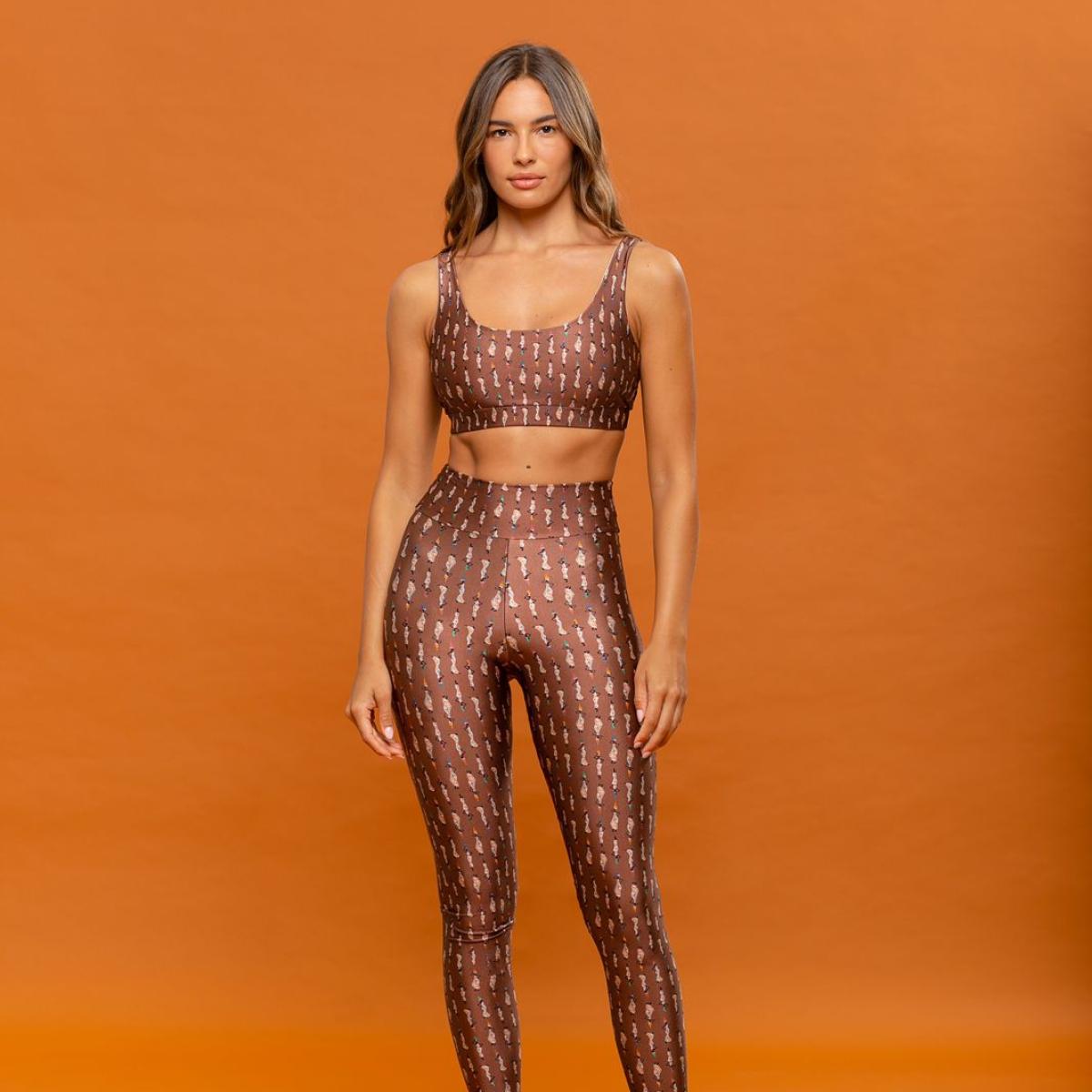 Calça Legging estampada Slim Axé
