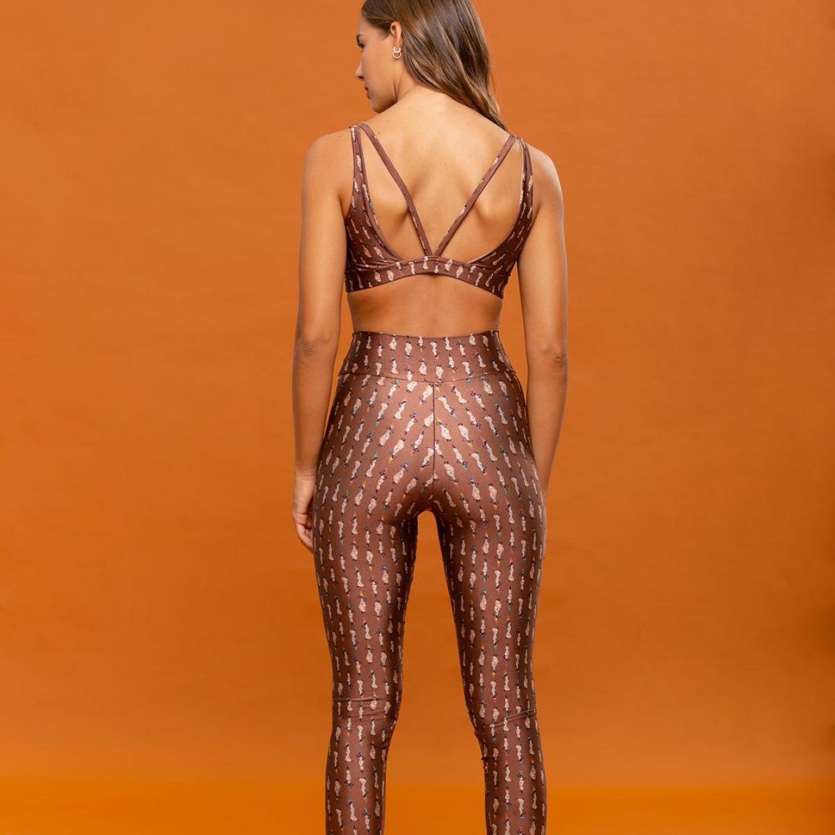 Calça Legging estampada Slim Axé