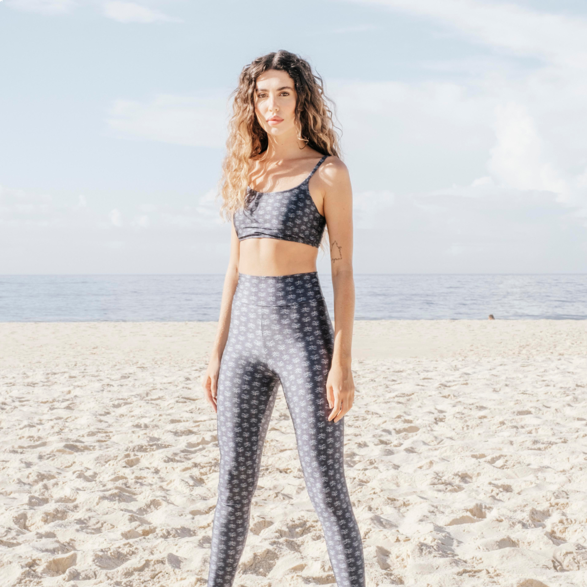 Calça Legging estampada Slim Blue Forest Calça Legging estampada Slim Blue Forest