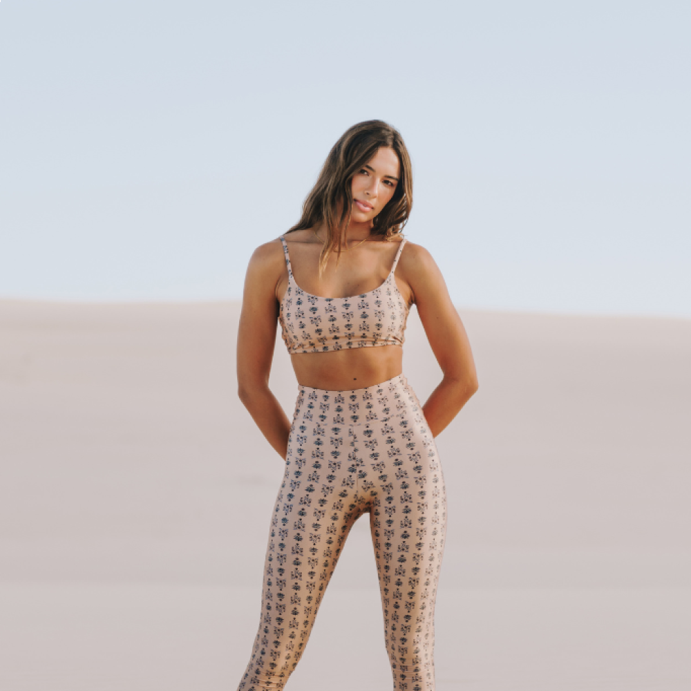 Calça Legging estampada Slim Block Print