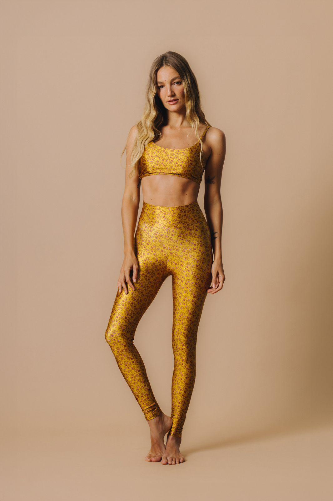 Calça Legging estampada High Jardim Solar
