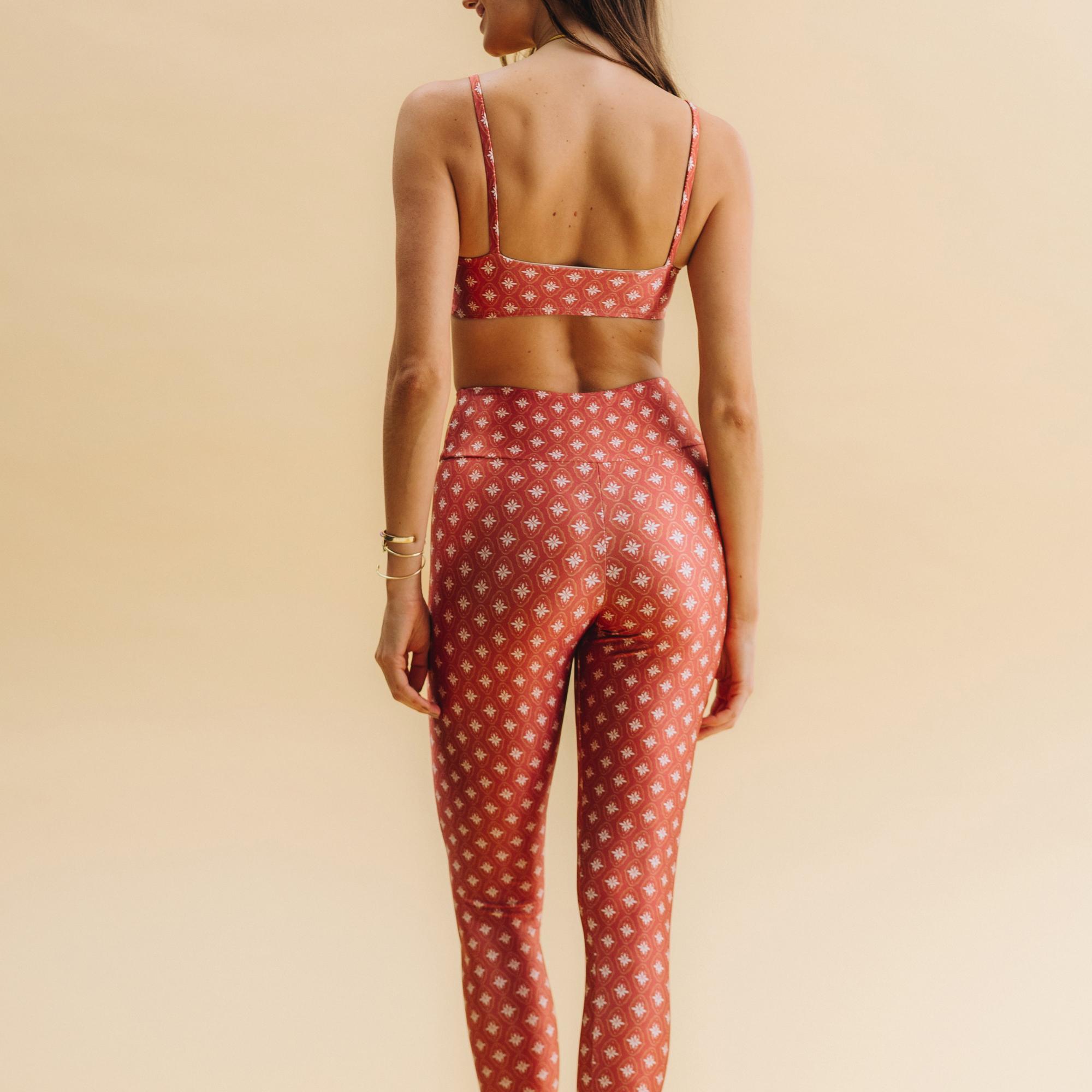 Calça Legging High Red Tile Calça Legging High Red Tile
