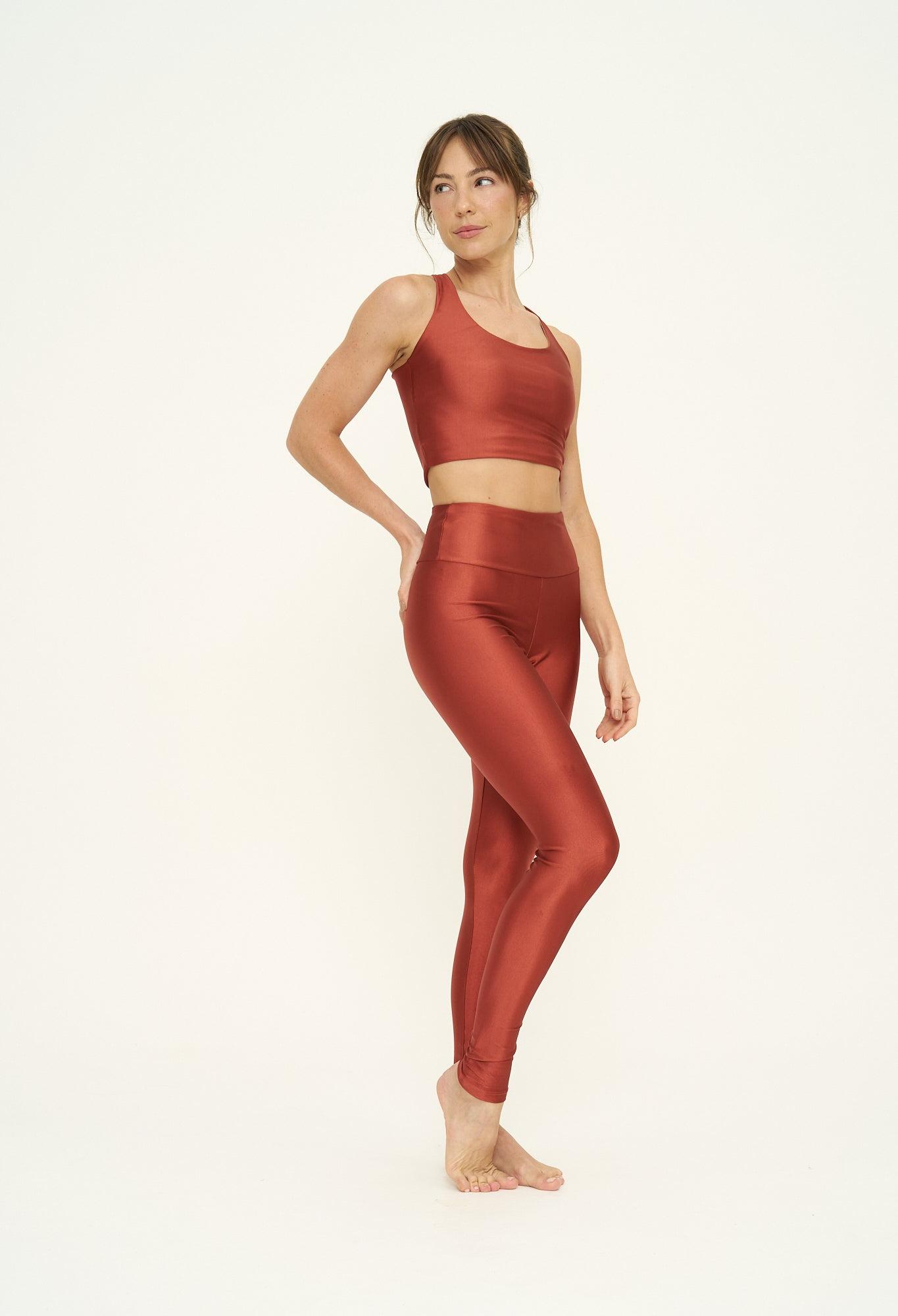 Calça Legging High Terracotta
