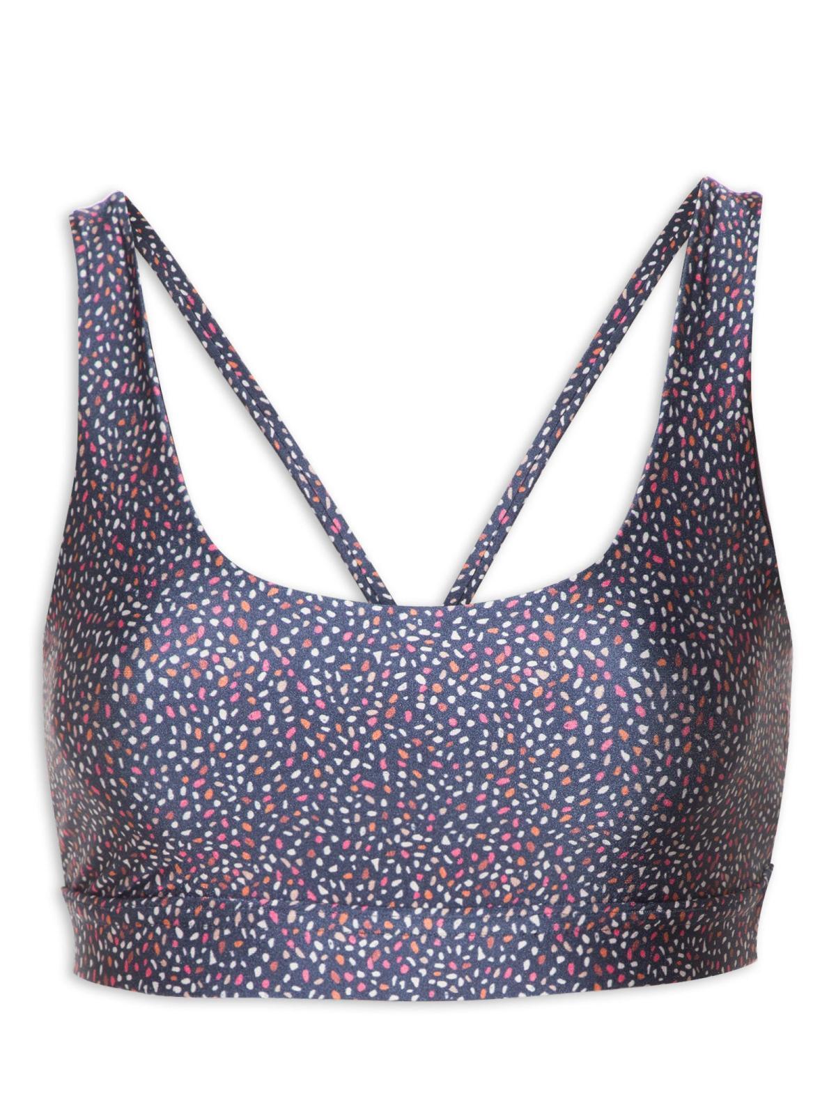 Top duas alças Confetti Azul