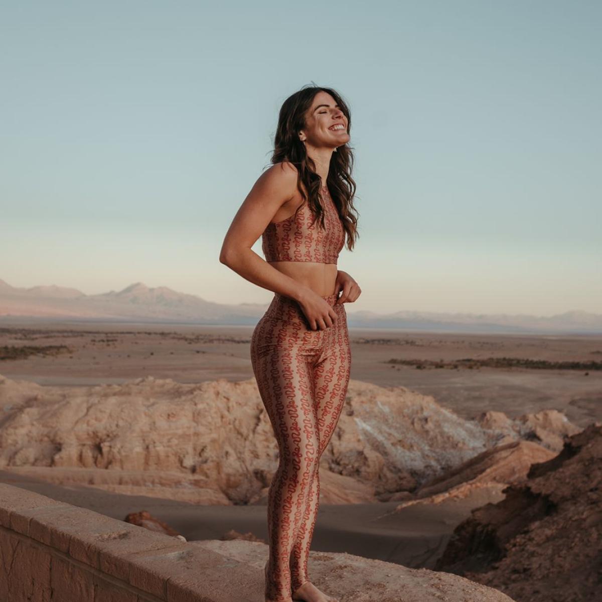Calça Legging Slim Serpente Nude