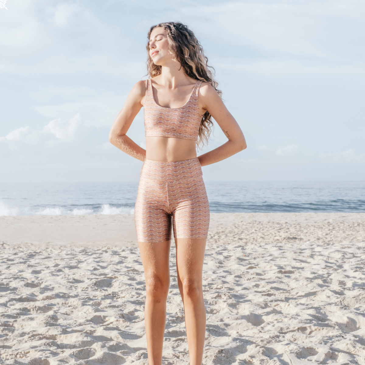 Shorts Slim Mariposa Bronze