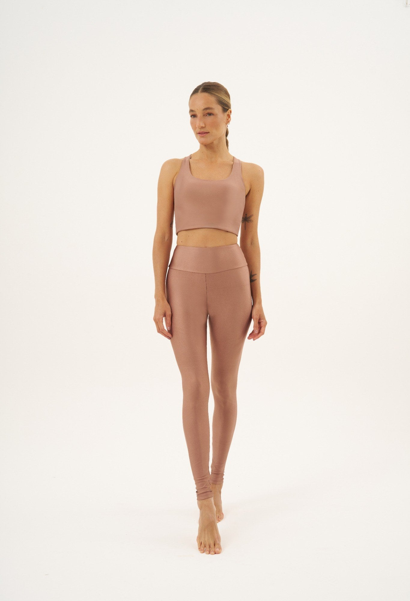 Calça Legging High Caramel Latte