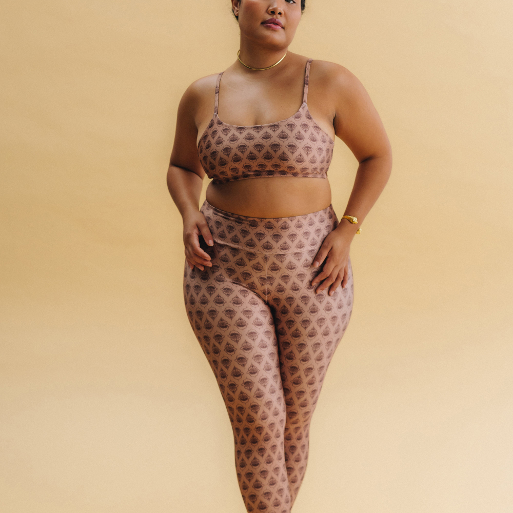 Calça Legging High Hamsá Mocha