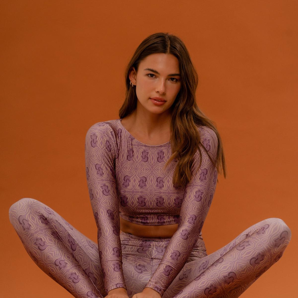 Calça Legging estampada Slim Ganesha
