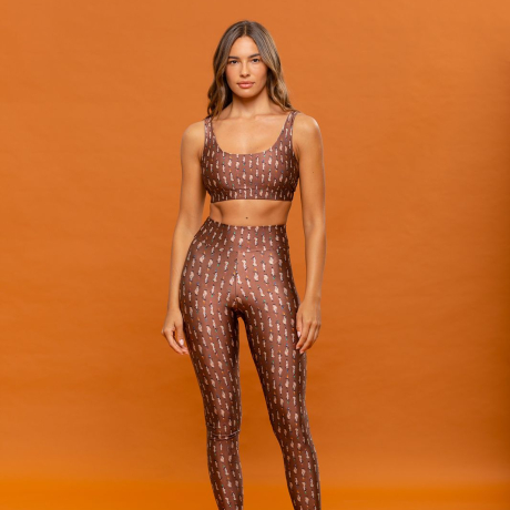 Calça Legging estampada Slim Axé