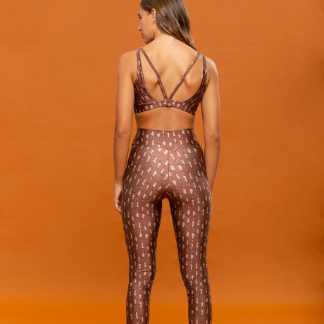 Calça Legging estampada Slim Axé