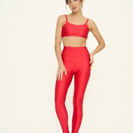 Calça Legging High Vermelha Calça Legging High Vermelha