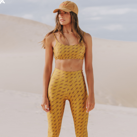 Calça Legging estampada Slim Girafa Gold