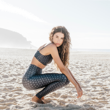 Calça Legging estampada Slim Blue Forest Calça Legging estampada Slim Blue Forest