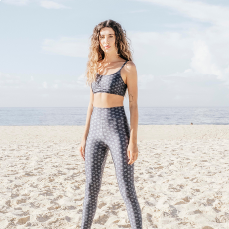 Calça Legging estampada Slim Blue Forest Calça Legging estampada Slim Blue Forest