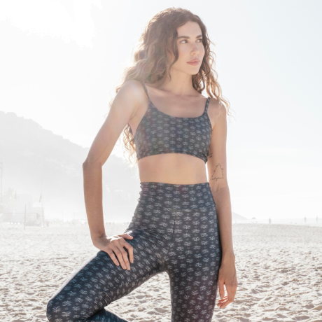 Calça Legging estampada Slim Blue Forest Calça Legging estampada Slim Blue Forest