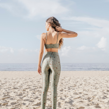 Calça Legging estampada High Green Haux