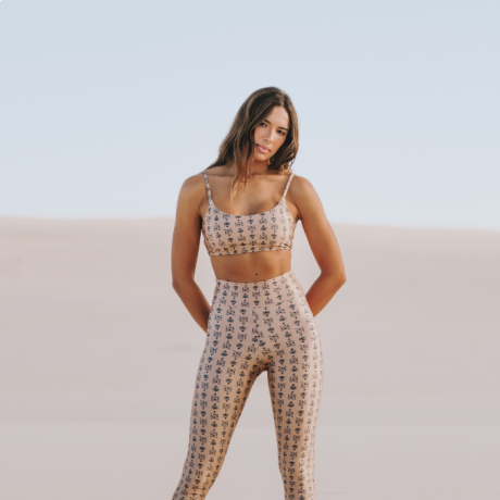 Calça Legging estampada Slim Block Print