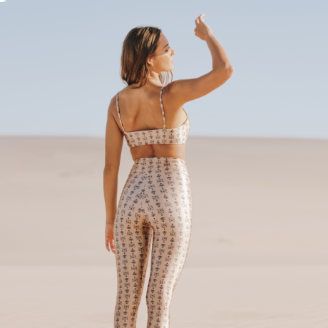 Calça Legging estampada Slim Block Print