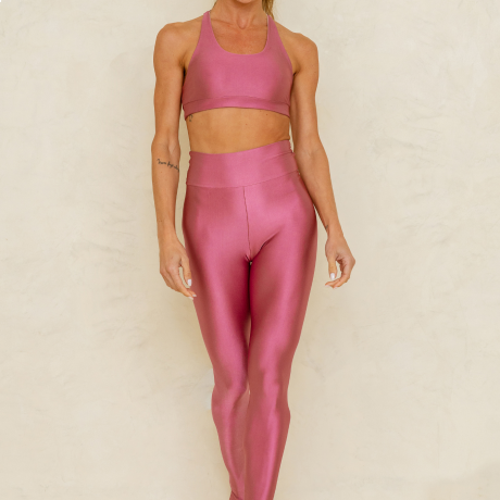 Calça Legging Slim Rosa Calça Legging Slim Rosa