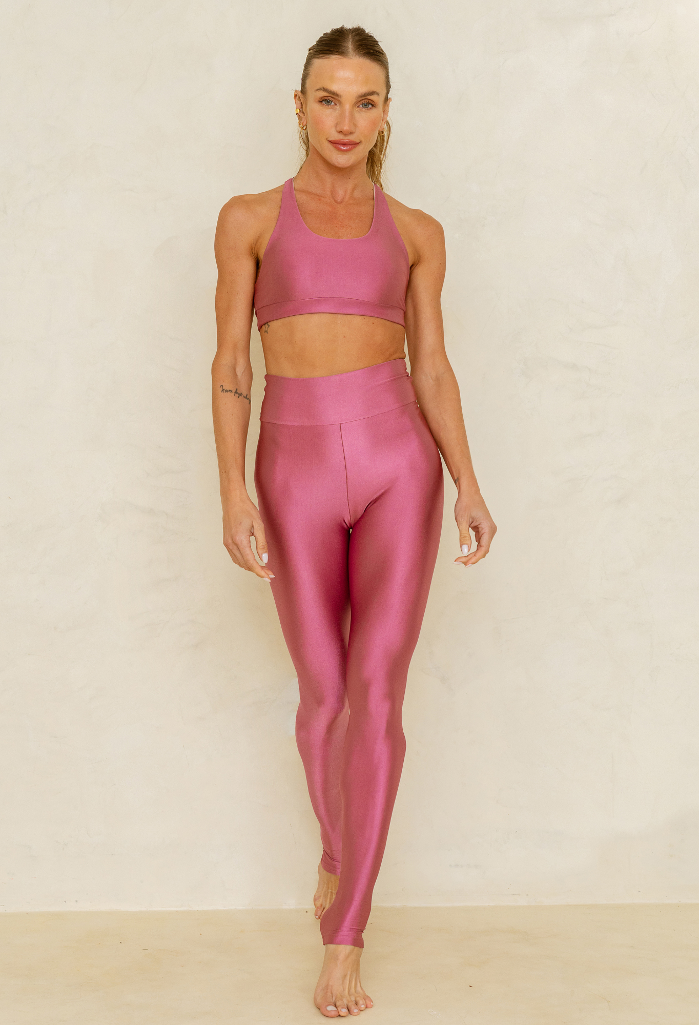 Calça Legging Slim Rosa
