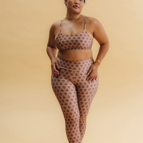 Calça Legging High Hamsá Mocha