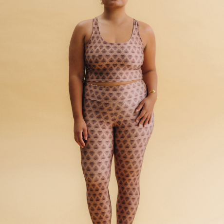 Calça Legging Slim Hamsá Mocha Calça Legging Slim Hamsá Mocha